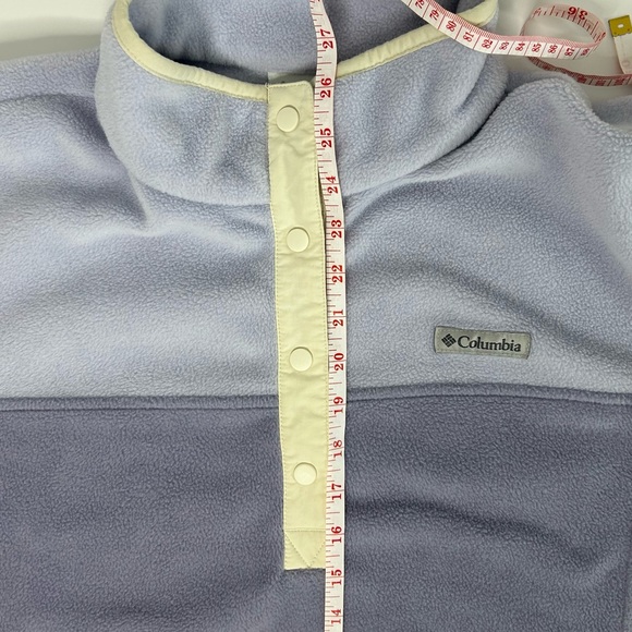 Columbia Fleece Quarter Button Up Lilac Purple Pullover Sweater Women Size XL - Picture 8 of 11